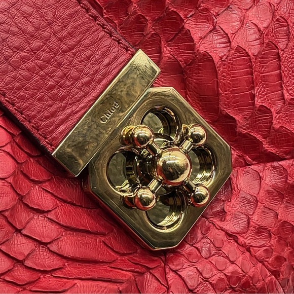 Chloe Python Elsie tote bag - Picture 10 of 16